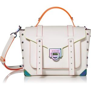 BRAND NEW with TAGS Michael Kors Manhattan purse OPTIC white.